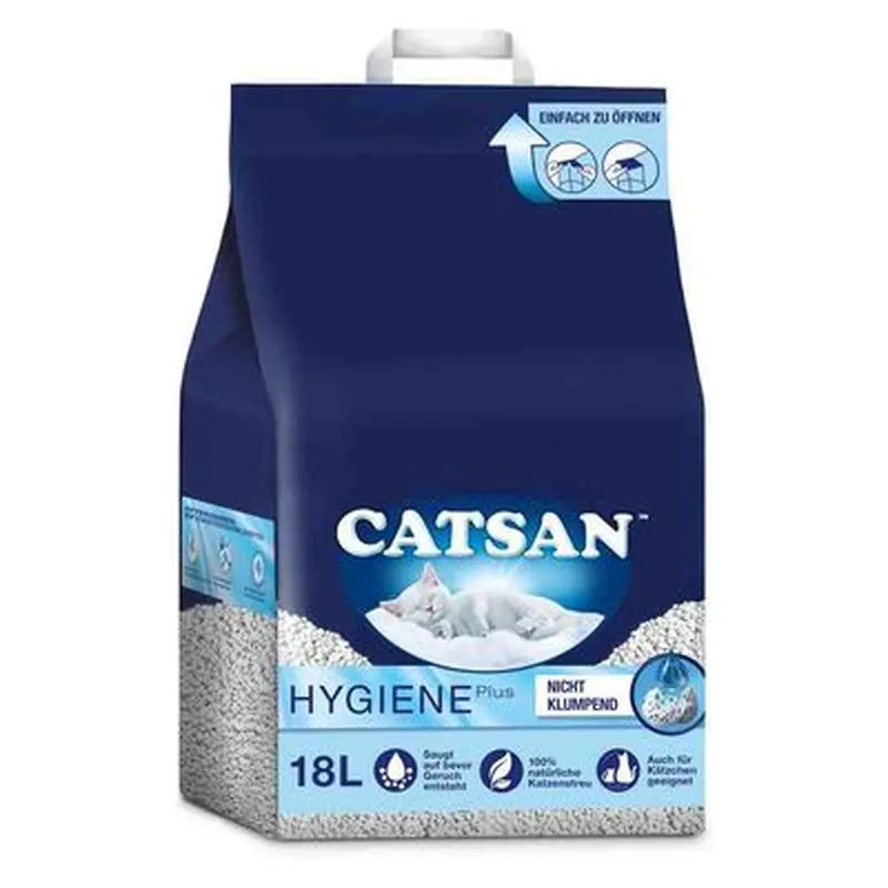 Catsan Hygiene Plus Cat Litter - Economy Pack: 2 x 18l