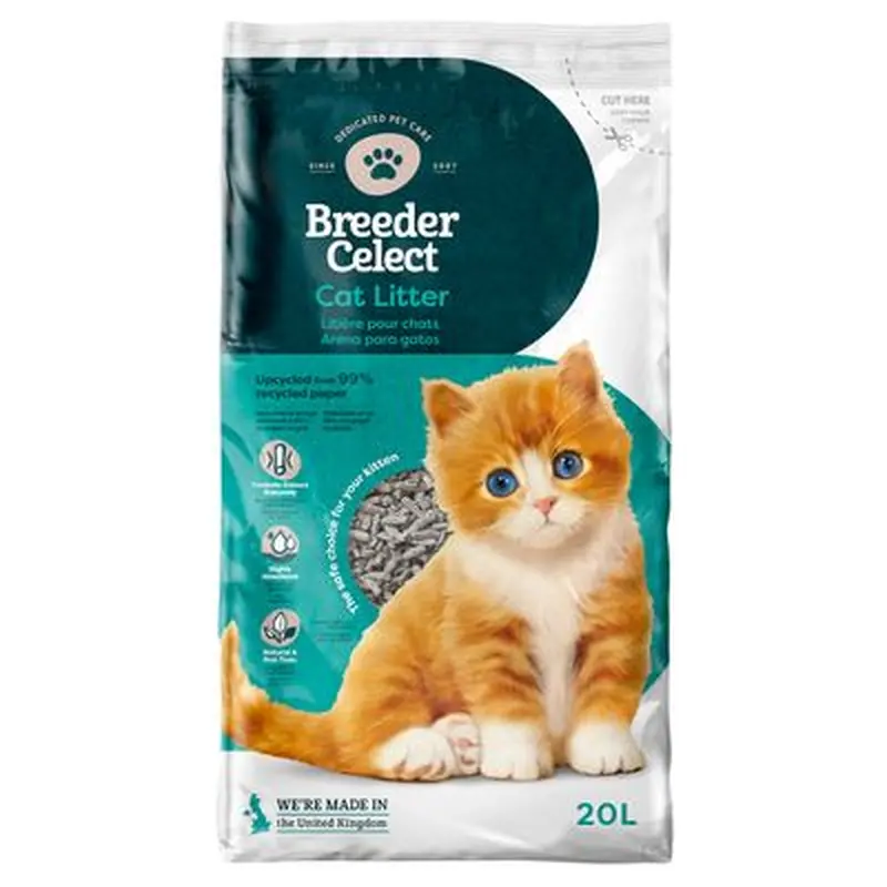 Breeder Celect Paper Cat Litter - 30l