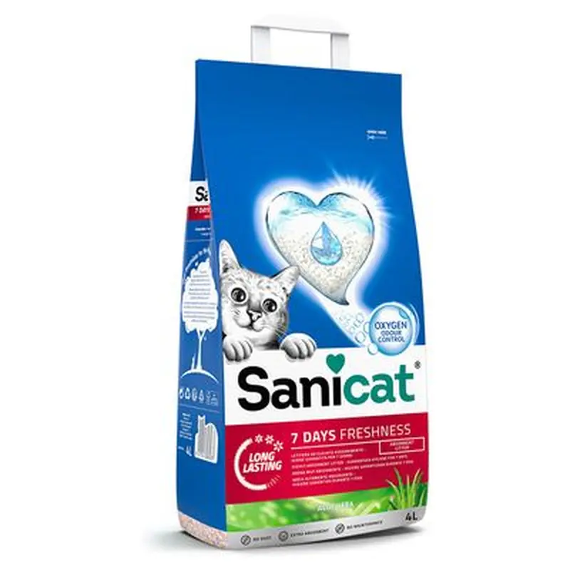 Sanicat 7 Days Freshness Aloe Vera Cat Litter - 4l