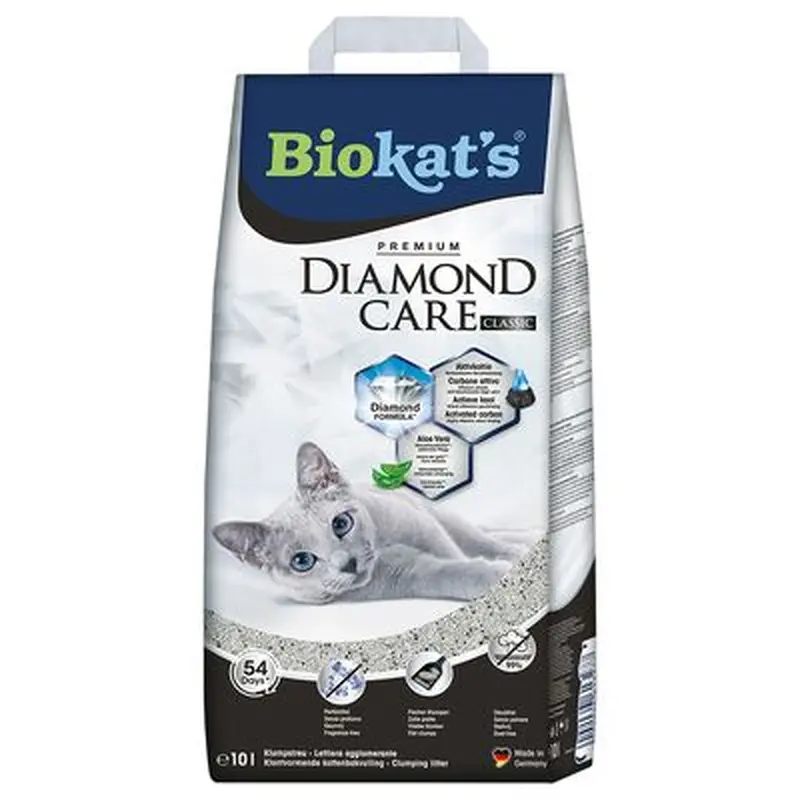 Biokat's Diamond Care Classic Cat Litter - Economy Pack: 2 x 10 litre