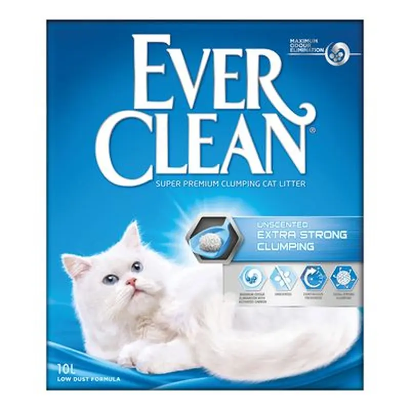 Ever Clean Extra Strong Clumping Cat Litter - Unscented - 10l