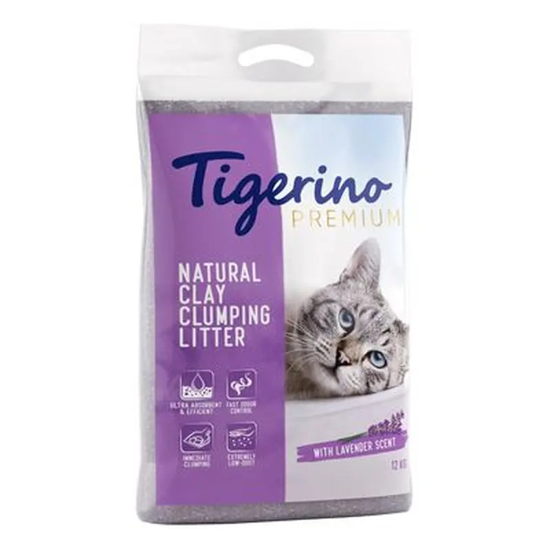 Tigerino Premium Cat Litter - Lavender - 12kg