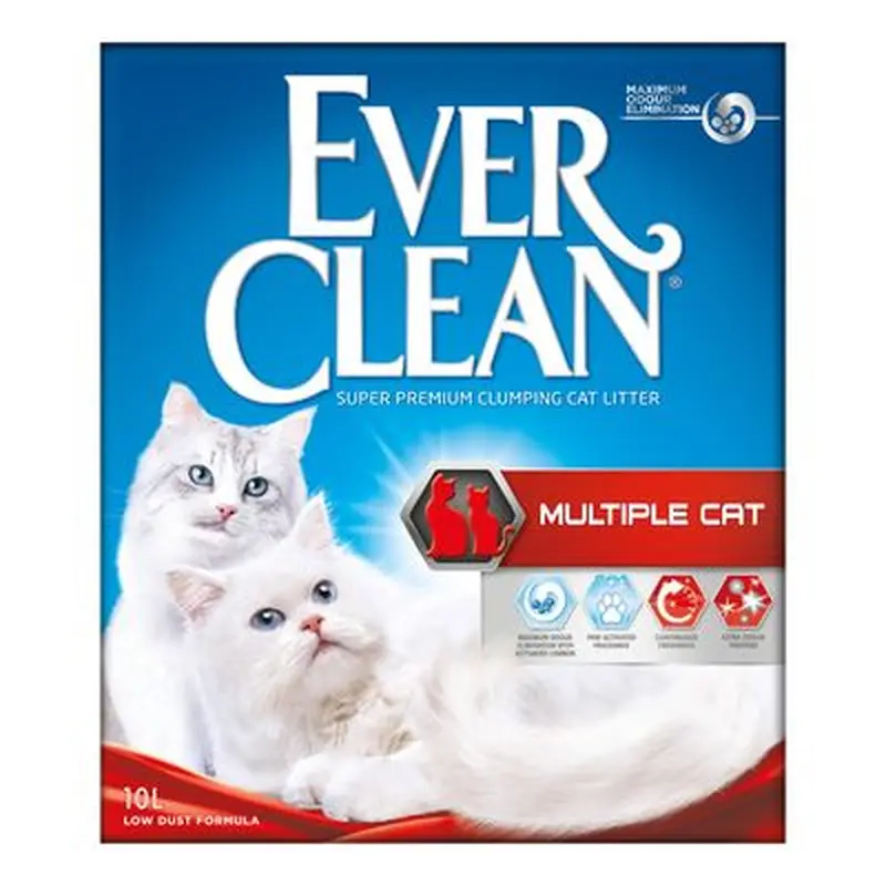 Ever Clean Multiple Cat Clumping Cat Litter - Economy Pack: 2 x 10l