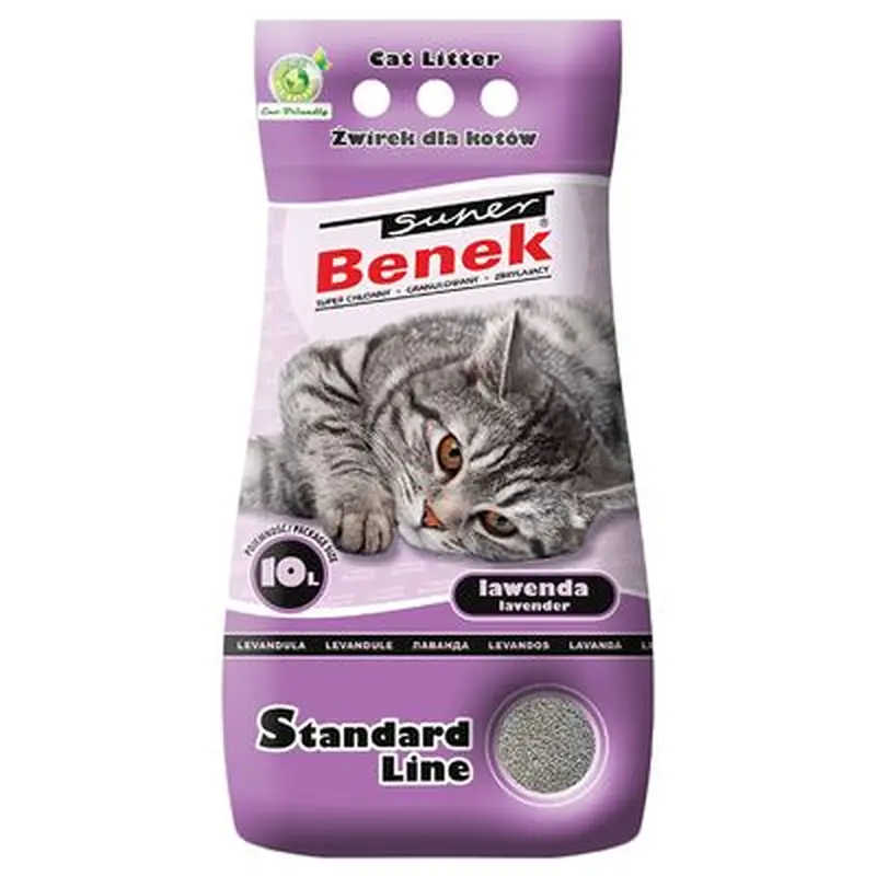 Super Benek Lavender Cat Litter - 25l (approx. 20kg)