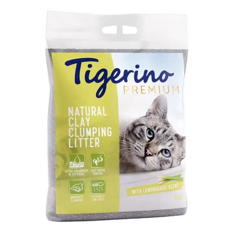 Tigerino Premium Cat Litter  Lemongrass Scented - 12kg