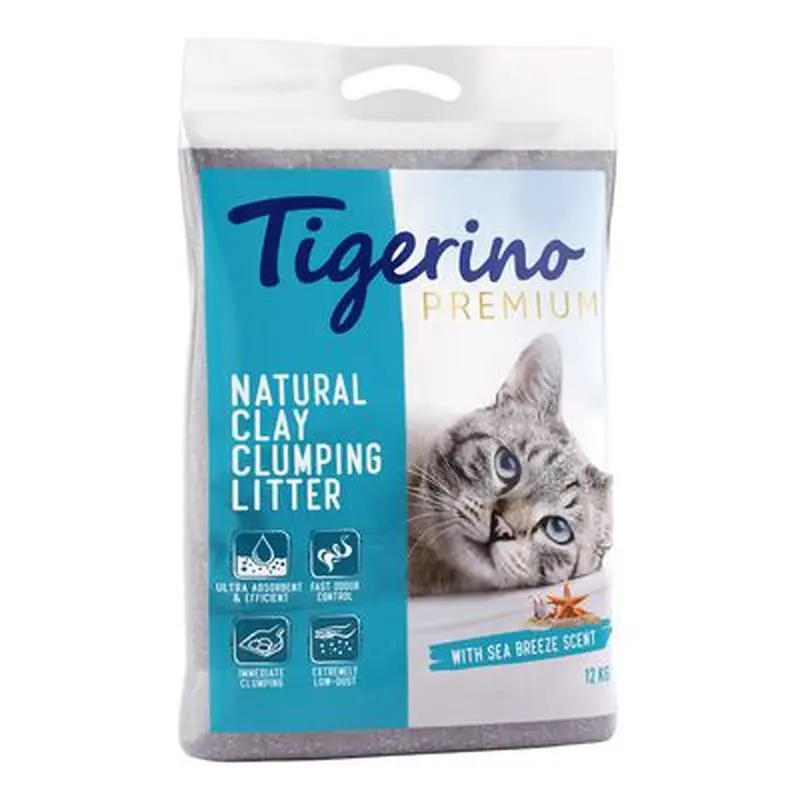 Tigerino Premium Cat Litter - Sea Breeze - Economy Pack: 2 x 12kg