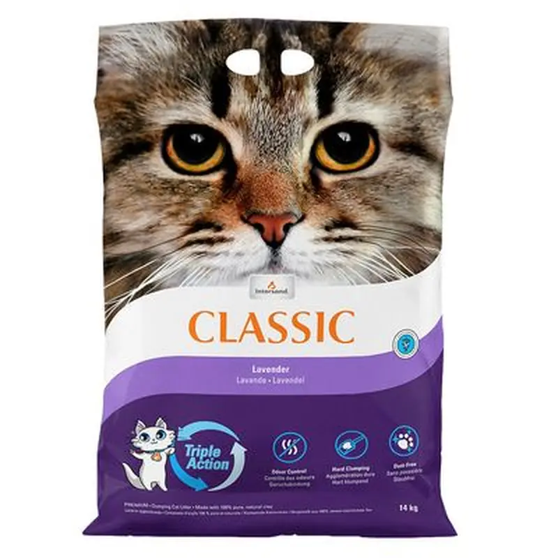 Intersand Classic Lavender Scented Cat Litter - 14kg