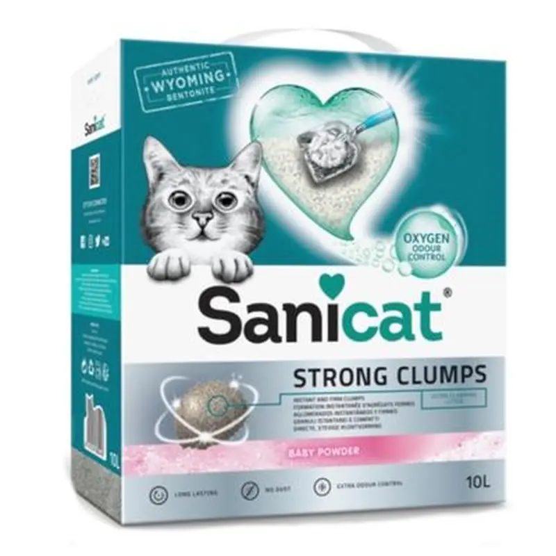 Sanicat Strong Clumps Clumping Cat Litter - 10l