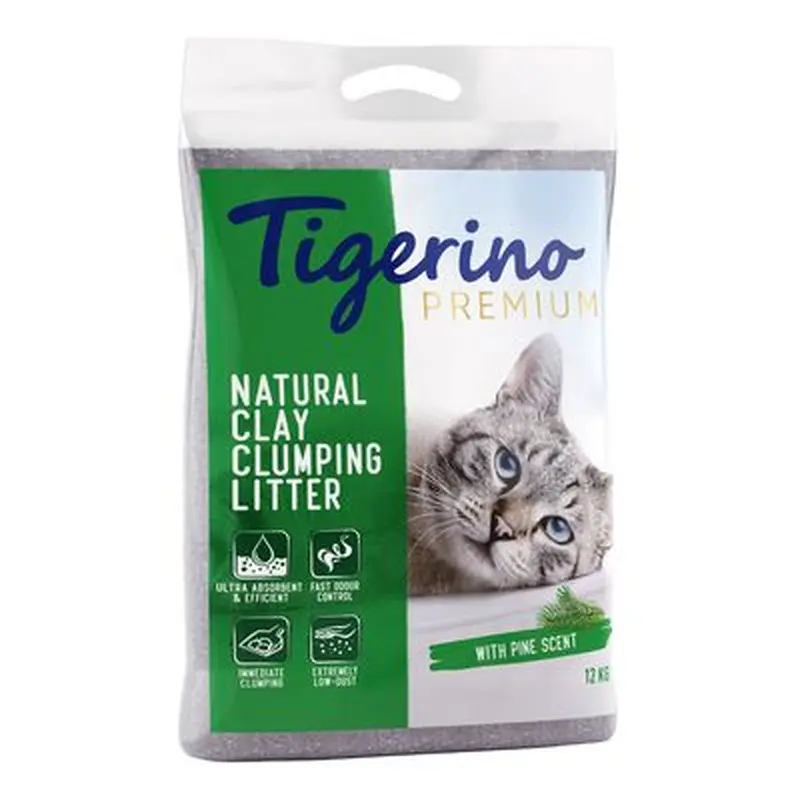Tigerino Premium Cat Litter - Pine - 12kg