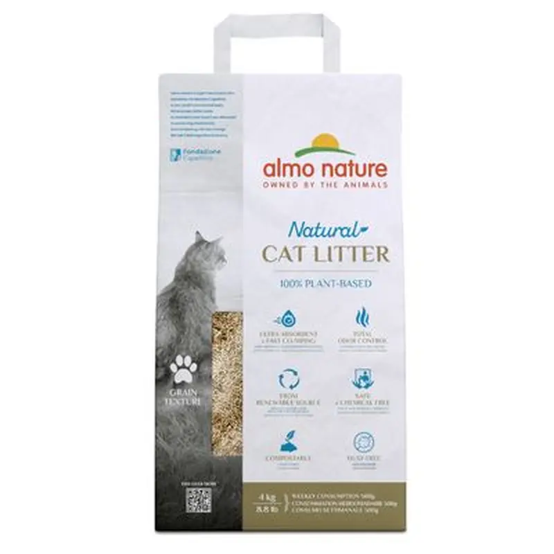 Almo Nature Natural Grain Texture Cat Litter - 4kg