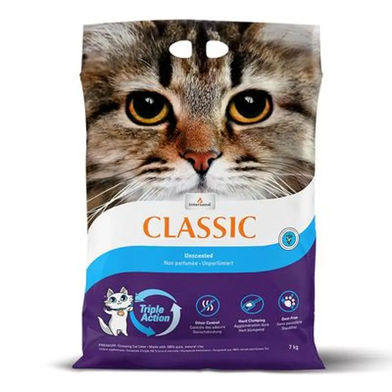 Intersand Classic Unscented Cat Litter - 14kg