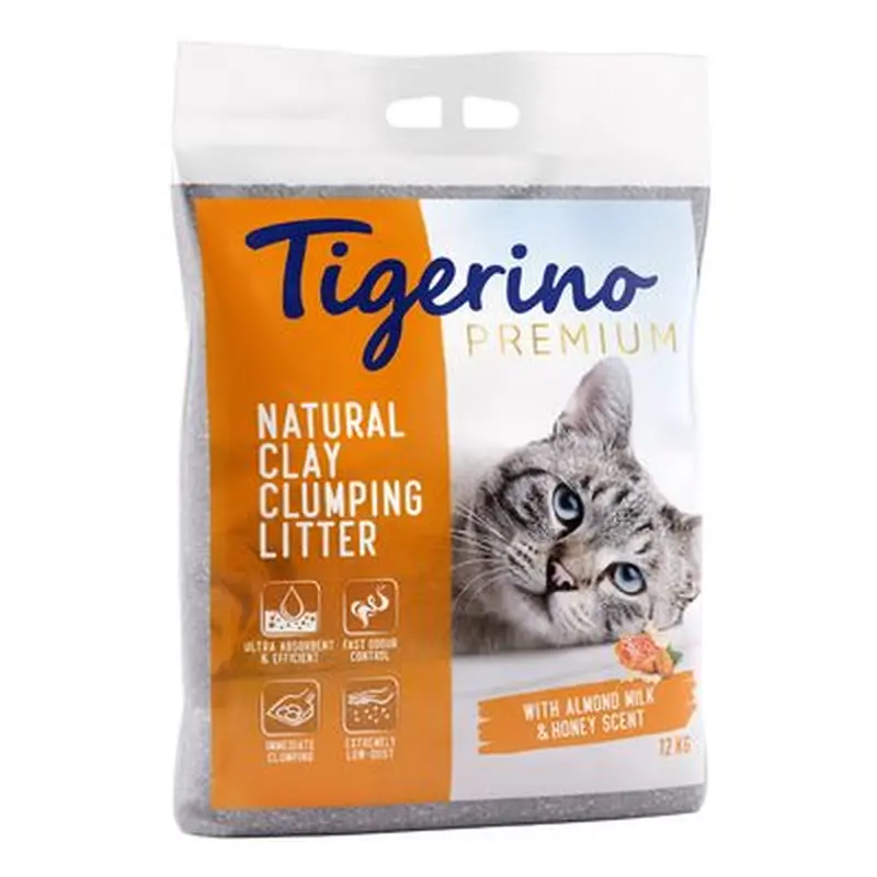 Tigerino Premium Cat Litter  Almond Milk & Honey - 12kg