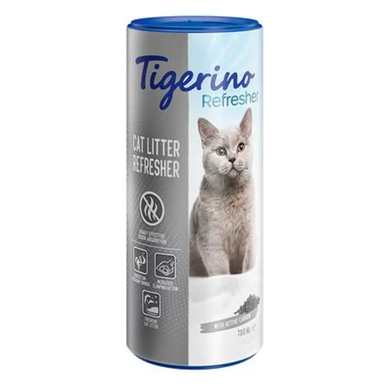 Tigerino Refresher Natural Clay Deodorant for Cat Litter  Active Carbon - 700ml