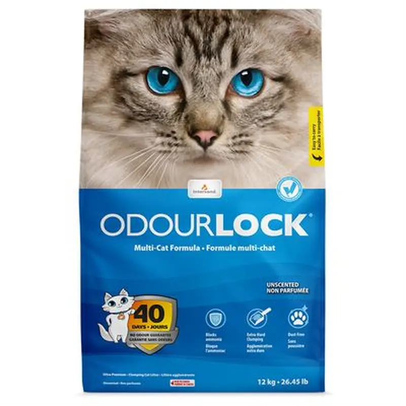 ODOURLOCK Unscented Cat Litter - 12kg