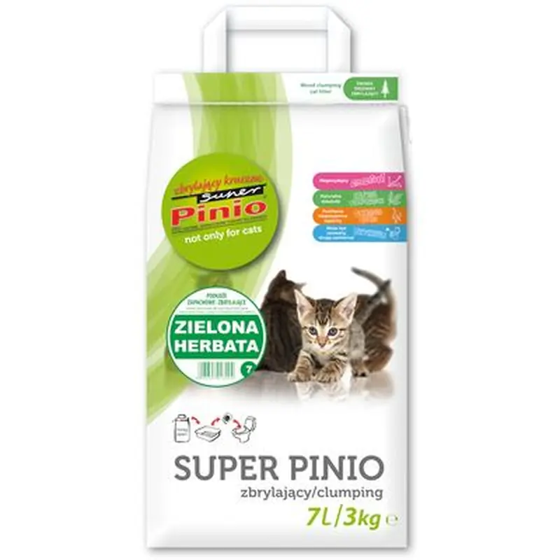Super Pinio Green Tea Cat Litter - 7l (approx. 3kg)