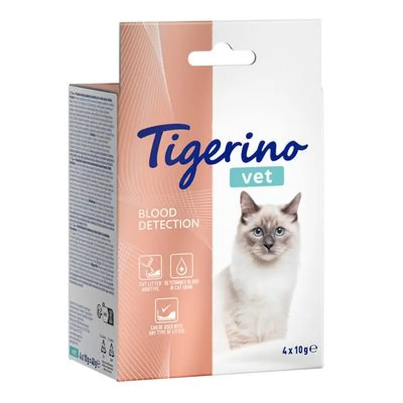 Tigerino Vet Cat Litter Additive - Blood Detection - 4 x 10g