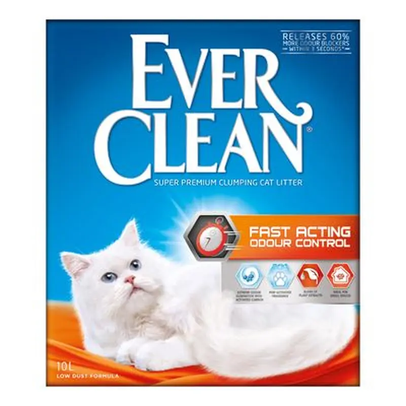 Ever Clean Fast Acting Odour Control Clumping Cat Litter - 10l