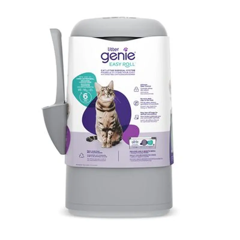 LitterLocker Genie Cat Litter Disposal Bin - Grey - Accessories: Refill