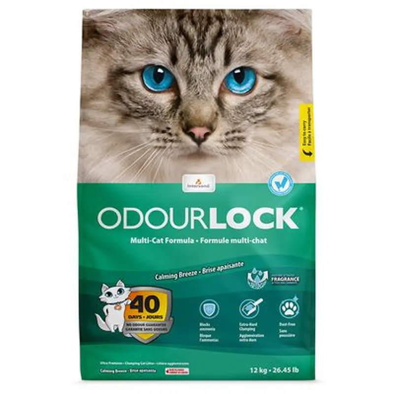 ODOURLOCK Calming Breeze Scent Cat Litter - 12kg