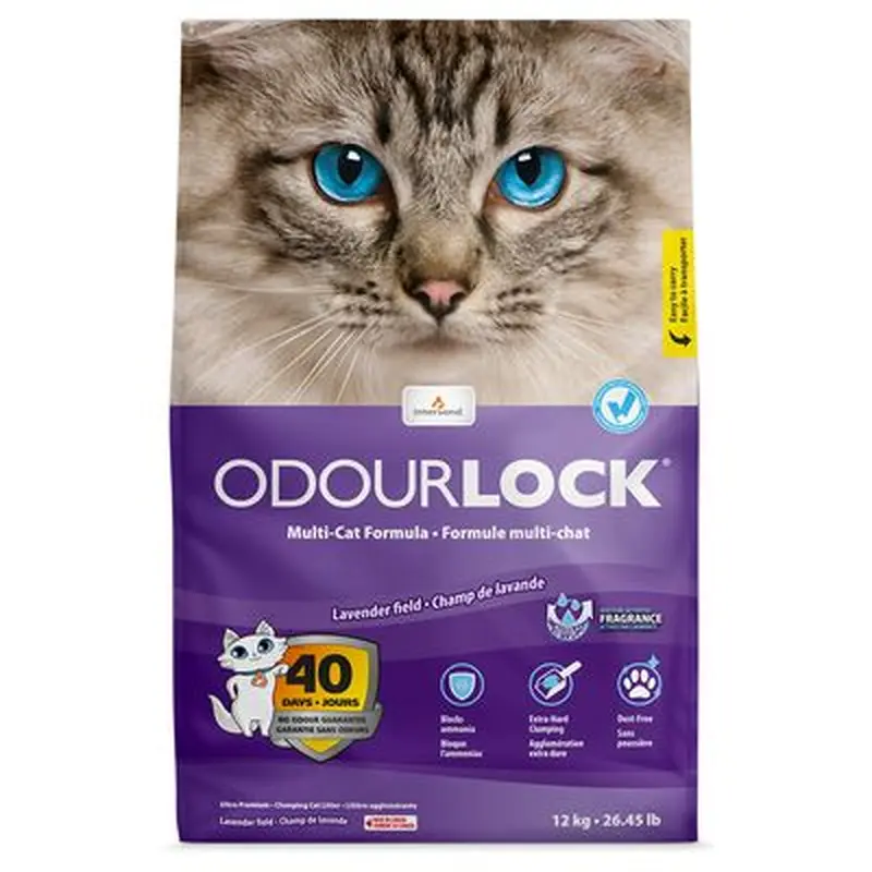 ODOURLOCK Lavender Scent Cat Litter - 12kg