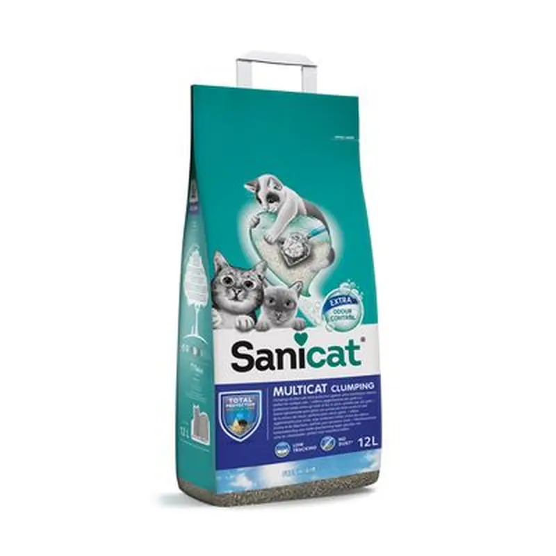 Sanicat Multicat Clumping Cat Litter - 12l