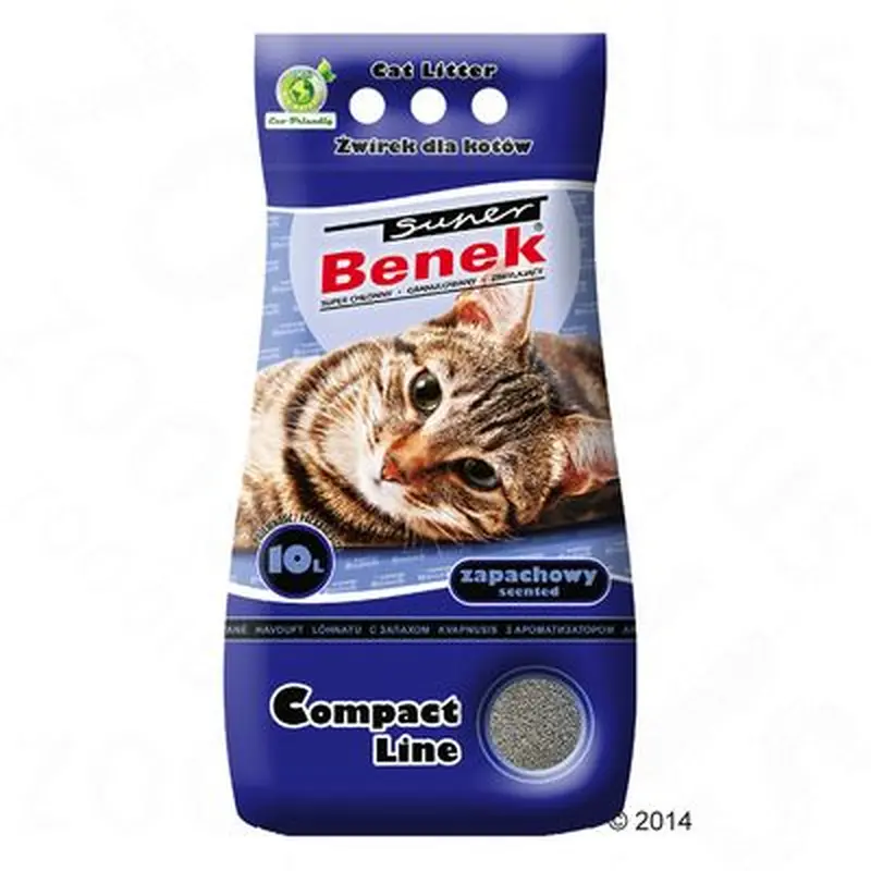 Super Benek Compact Sea Breeze Scented Cat Litter - 25l (approx. 20kg)