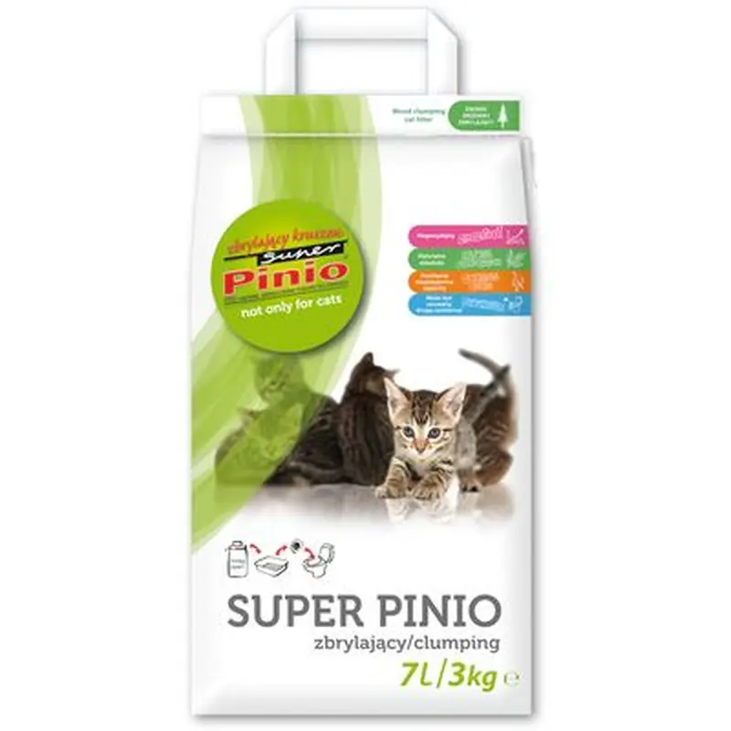 Super Pinio Natural Cat Litter - 7l (approx. 3kg)