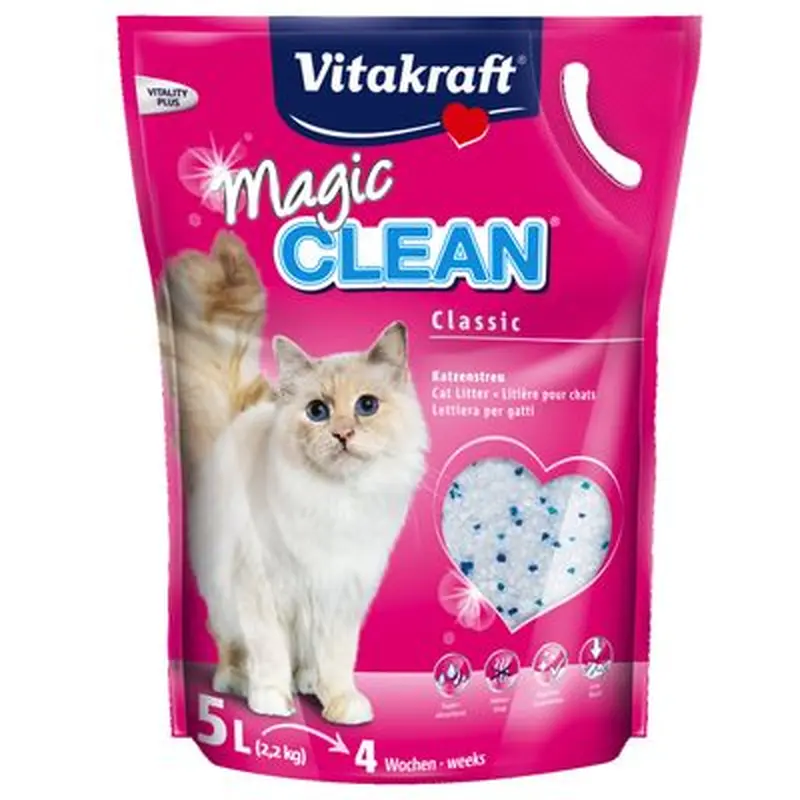 Vitakraft Magic Clean Silica Cat Litter - 5l