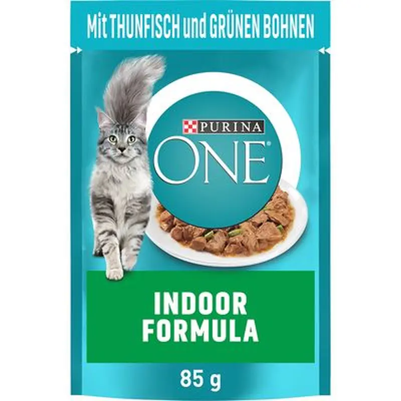 PURINA ONE Indoor Formula - with Tuna & Green Beans (26 x 85g)