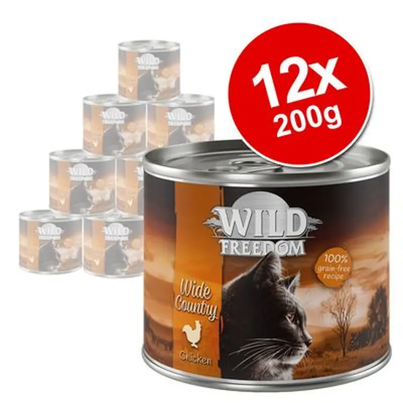 Wild Freedom Adult Saver Pack 12 x 200g - Wide Country - Pure Chicken