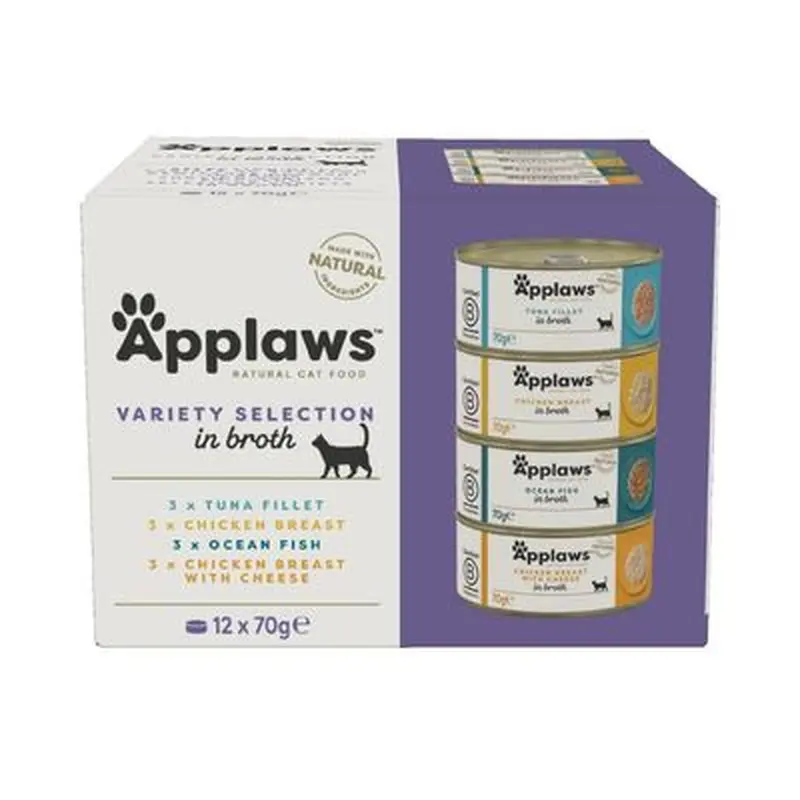 Applaws Cat Food 70g - Tuna / Fish - Fish Selection in Jelly 12 x 70g