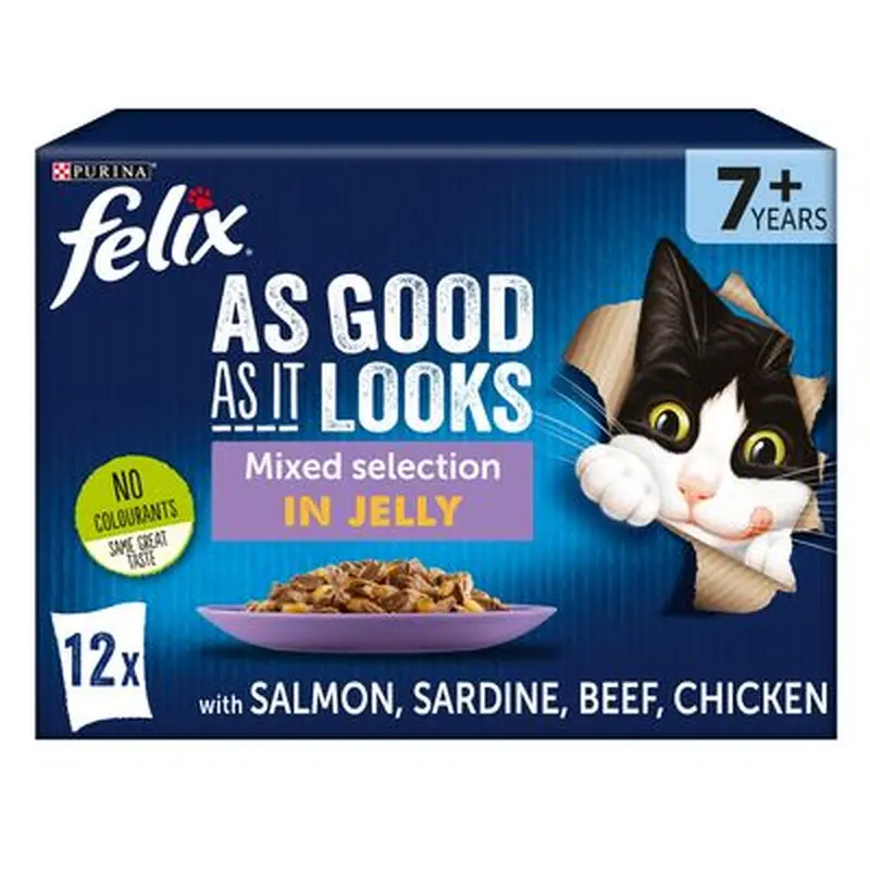 Felix Senior As Good As It Looks - Saver Pack: Mixed Selection (24 x 85g)