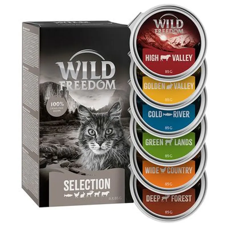 Wild Freedom Adult Tray Mixed Trial Pack - 6 x 85g