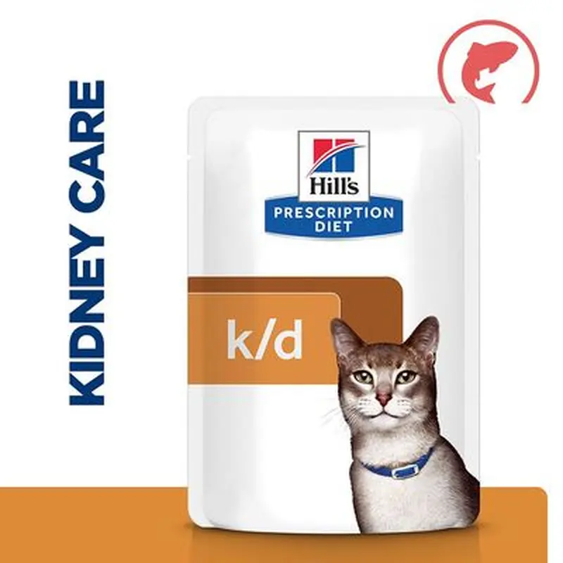 Hill's Prescription Diet Feline k/d Kidney Care - 12 x 85g Beef Pouches