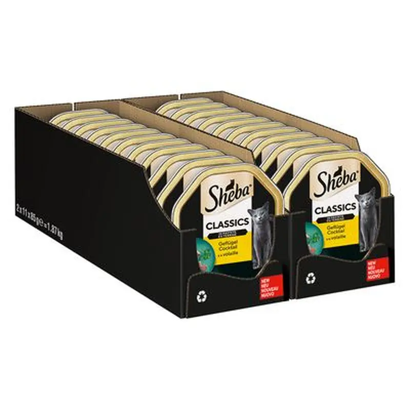 Sheba Varieties 22 x 85g - Turkey Chunks in White Sauce