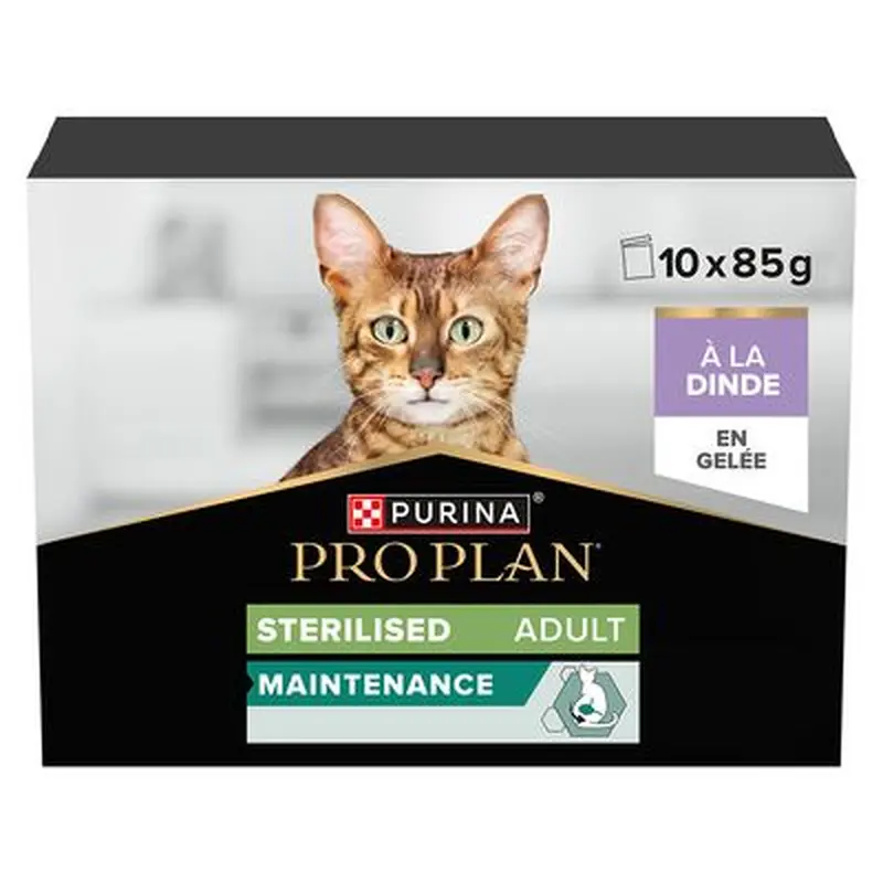 PURINA PRO PLAN Sterilised Adult Maintenance 10 x 85g - Turkey