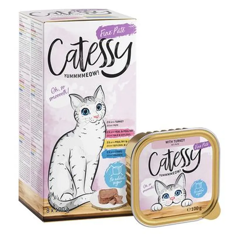 Catessy Trays Mixed Packs 8 x 100g - Fine Pt  Mix I