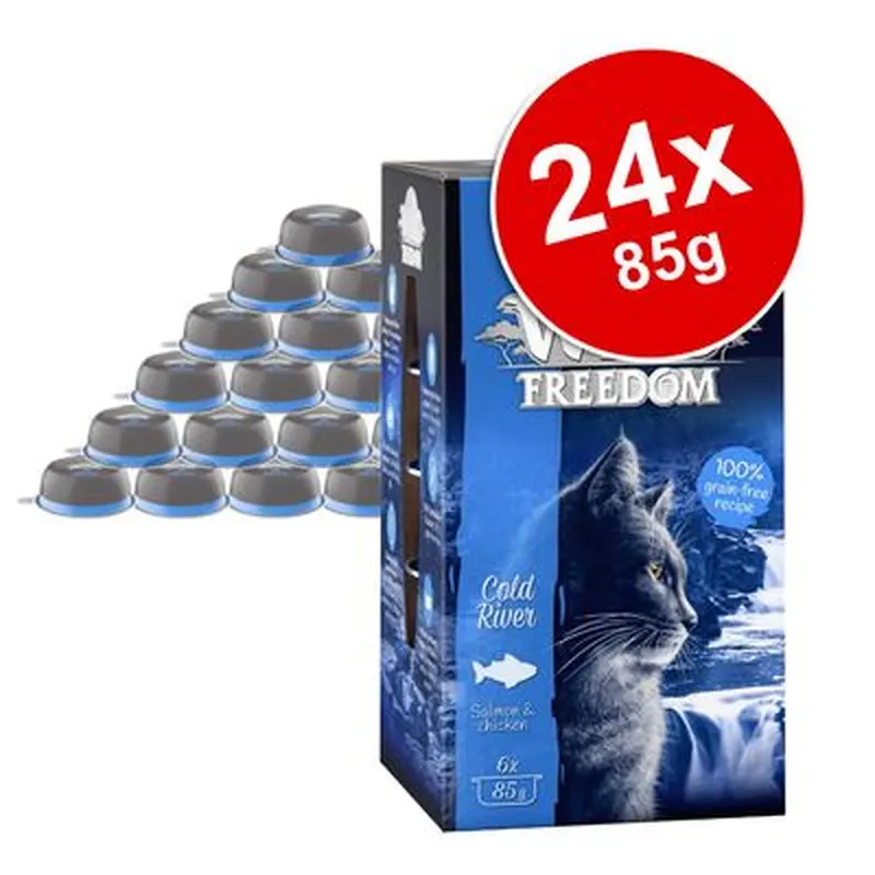Wild Freedom Adult Trays Saver Pack 24 x 85g - Golden Valley - Rabbit & Chicken
