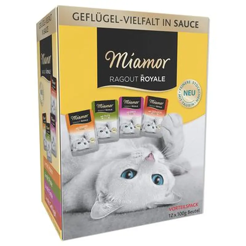 Miamor Ragout Royale Mixed Trial Pack 12 x 100g - Rabbit, Chicken & Tuna in Jelly