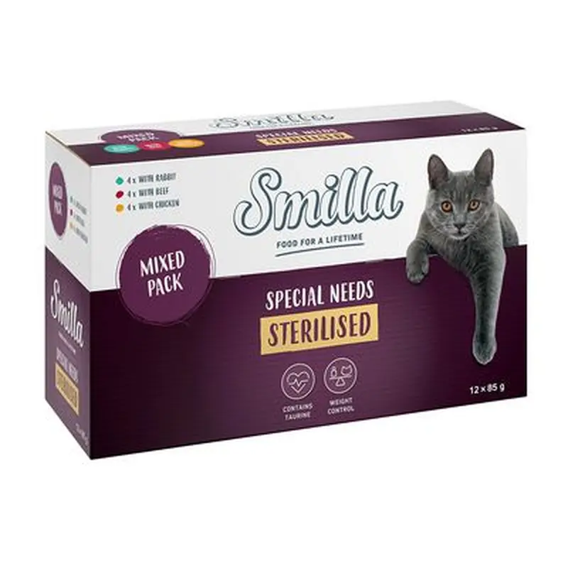 Smilla Adult Sterilised Pouches Mixed Pack - Saver Pack: 48 x 85g