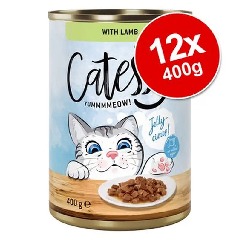 Catessy Chunks in Gravy or Jelly 12 x 400g - Veal & Chicken in Gravy