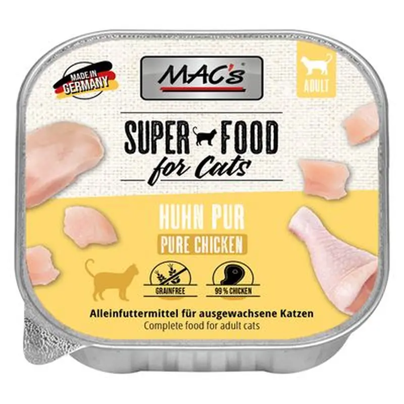 MACs Cat Trays 16 x 100g - Duck, Rabbit & Beef