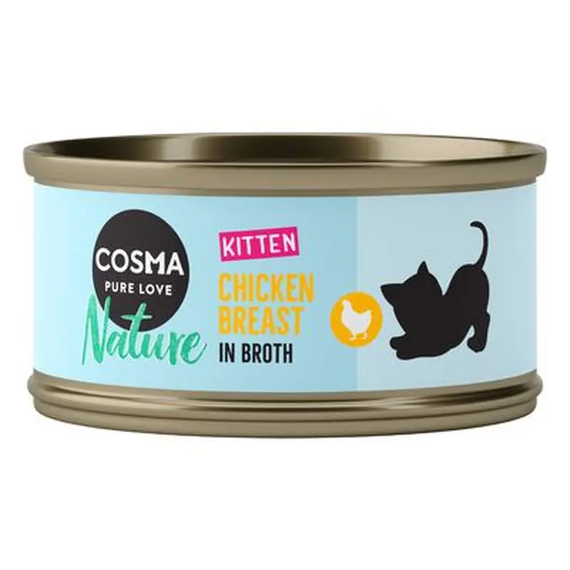 Cosma Nature Kitten 6 x 70g - Tuna & Aloe Vera