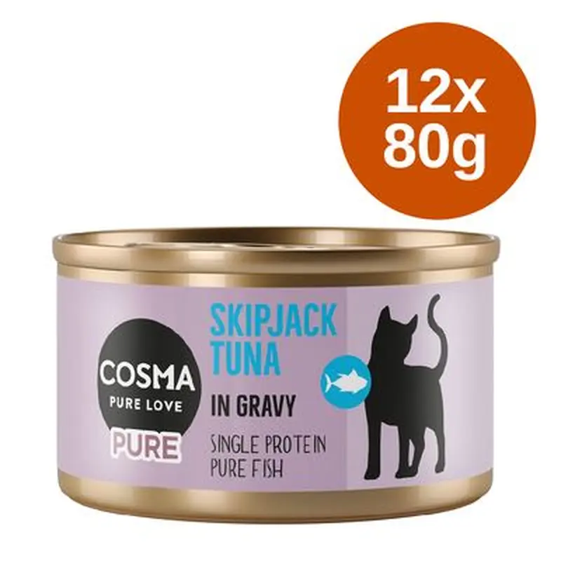 Cosma Pure Saver Pack 12 x 80g - Mixed Pack (3 Varieties)
