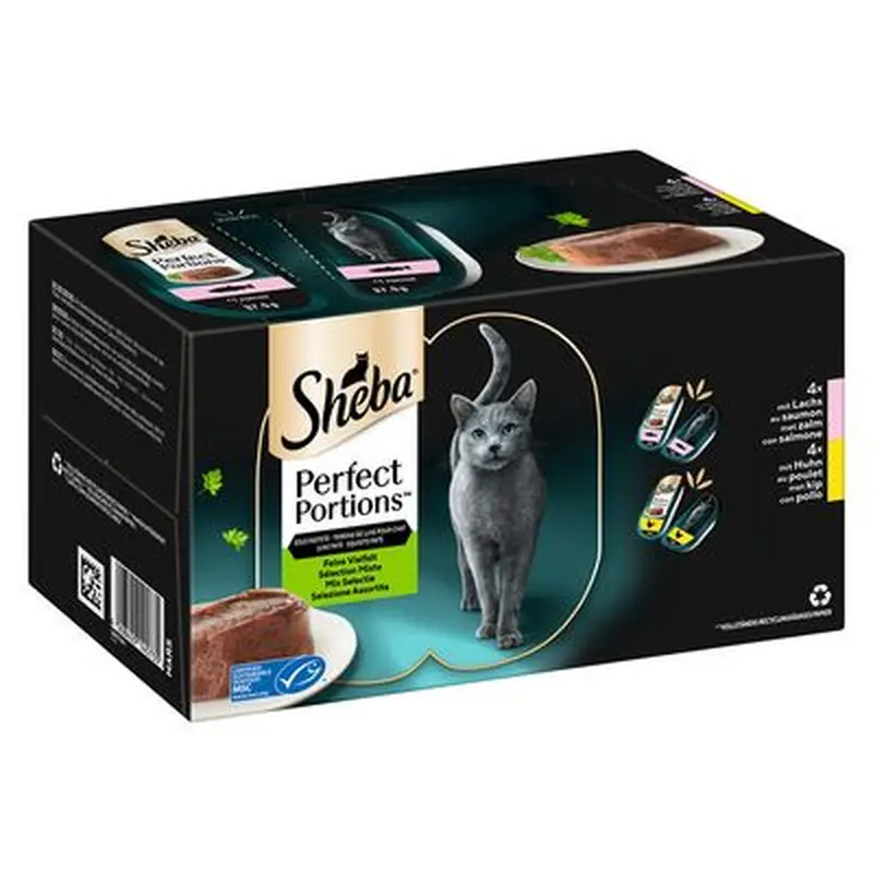 Sheba Perfect Portions 16 x 37.5g - Turkey & Tuna in Gravy