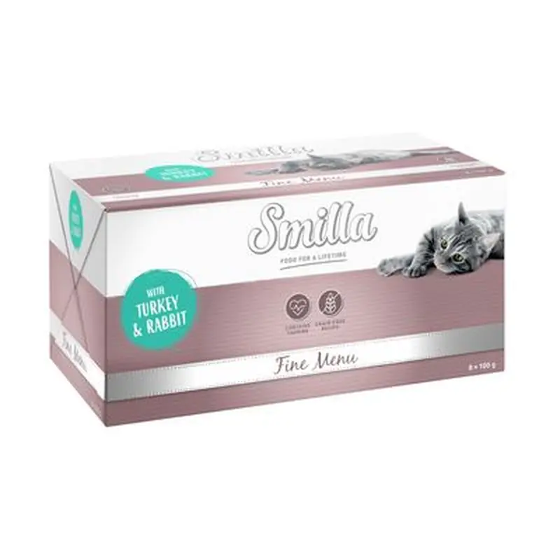 Smilla Fine Menu 8 x 100g - Turkey & Rabbit