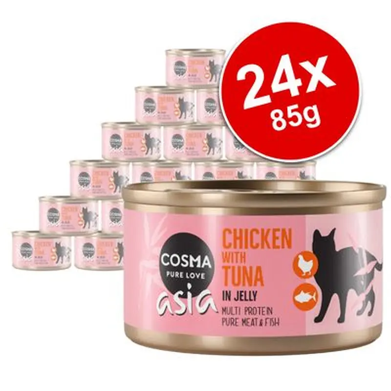 Cosma Asia in Jelly Saver Pack 24 x 85g - Chicken & Chicken Liver