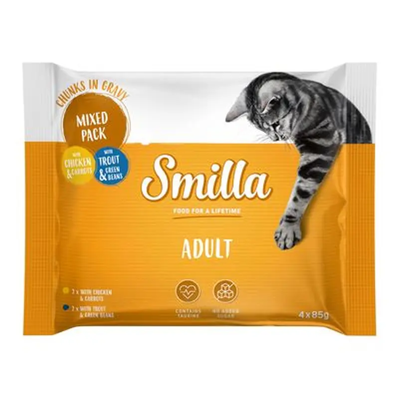 Smilla Adult Pouches Chunks with Vegetables - Trial Pack (4 x 85g)