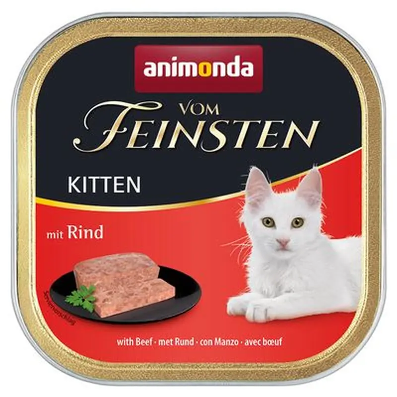 animonda vom Feinsten Kitten 6 x 100g - With Beef
