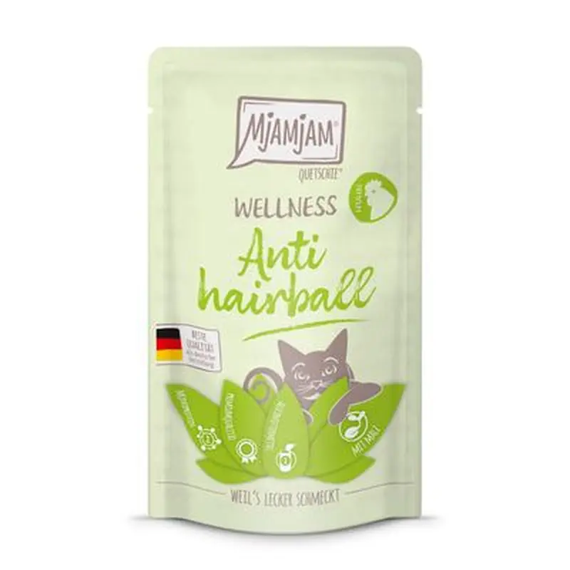 MjAMjAM Wellness 12 x 125g - Anti Hairball - Chicken